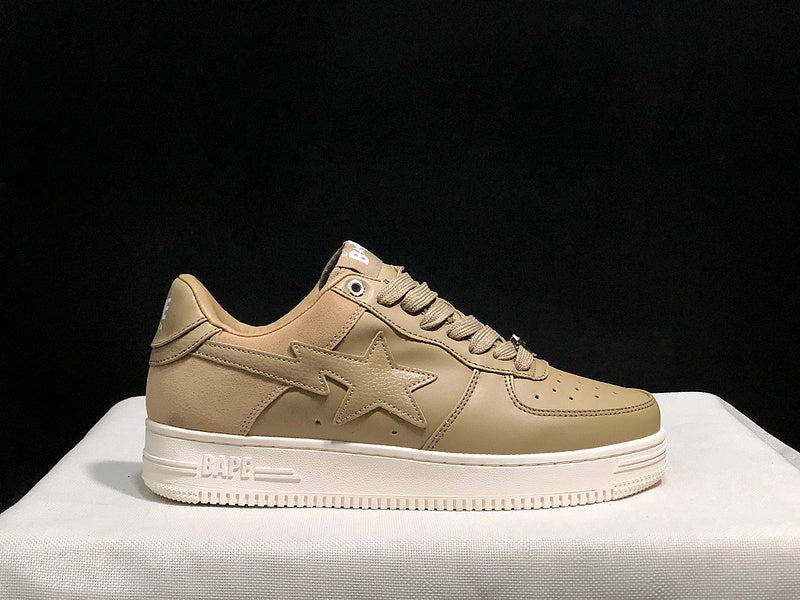 BAPE STA Tokyo Low-Top Sneakers – Tan/Gum