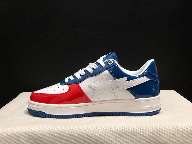 BAPE STA Low Sneakers – Red/White/Blue